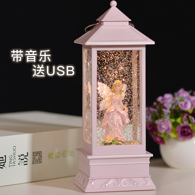 女童生日儿童水晶球八音盒送小女孩子女生朋友闺蜜公主音乐盒 三维