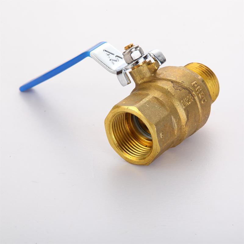 铜闪电客内外丝足通孔外螺纹内丝碟柄球阀止水阀家用自来水开关214dn