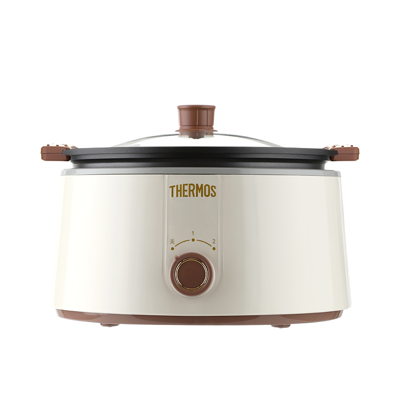 膳魔師(THERMOS)电火锅EHA-4336A 双拼鸳鸯锅3L家用2-4人用大容量多功能电火锅