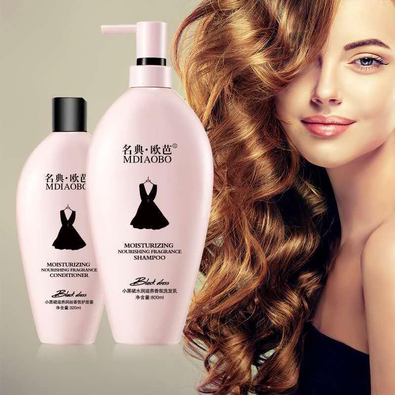 名典欧芭小黑裙香氛洗水滋润控油护理止痒去屑洗露小黑裙洗发水800ml