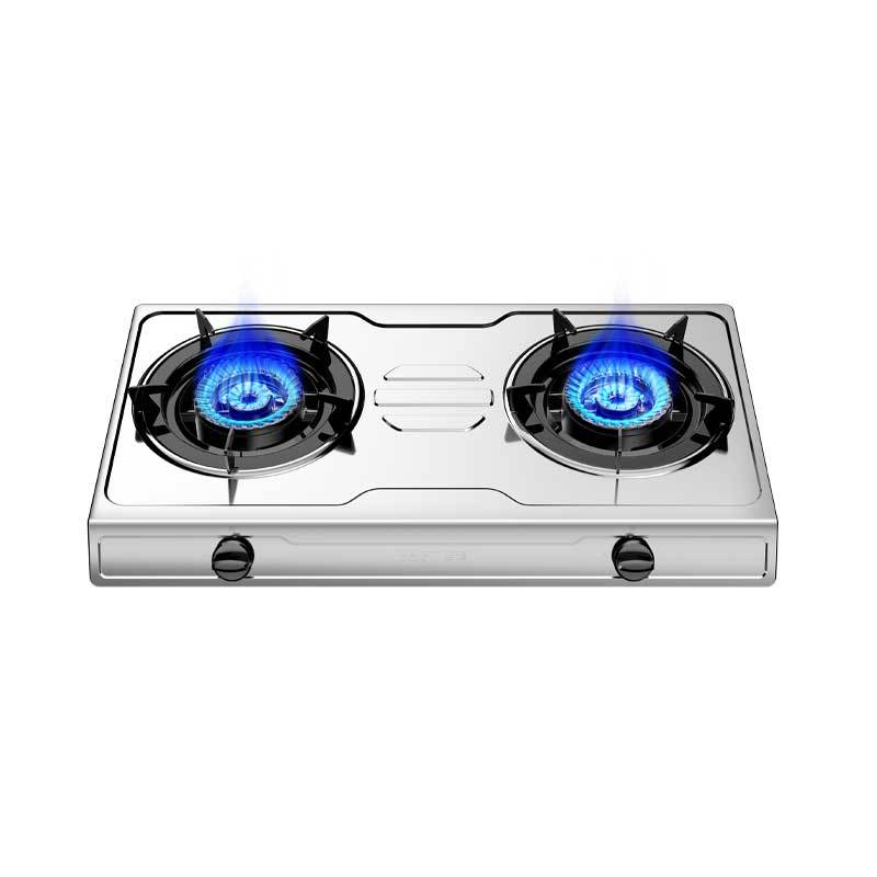 华帝百得 燃气灶双灶天然气家用液化气不锈钢台式双眼灶煤气灶 不锈钢