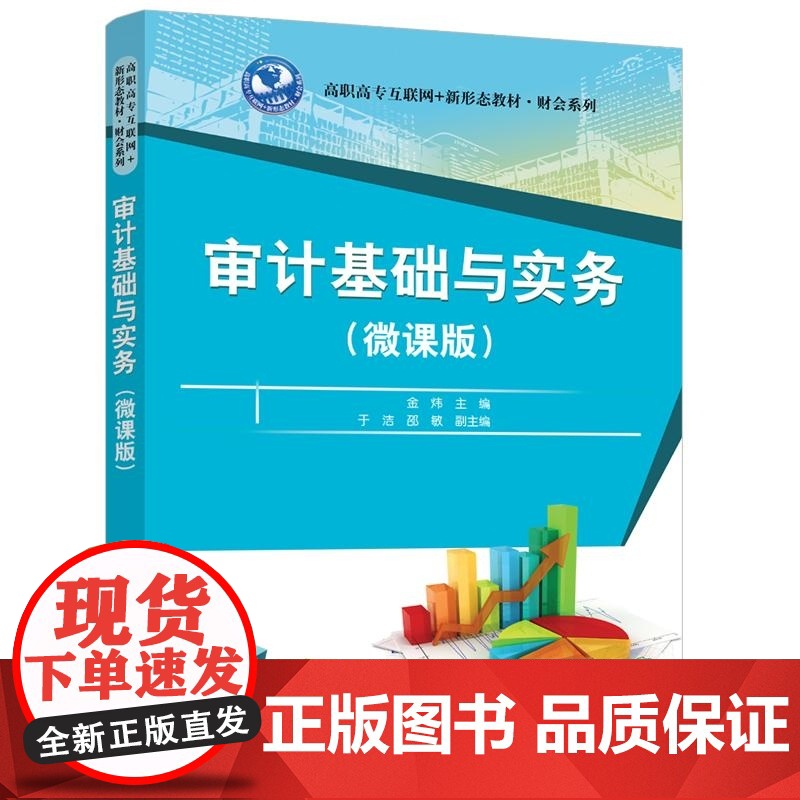 [正版新书]审计基础与实务(微课版) 金炜 于洁 邵敏 清华大学出版社 审计基础高清大图