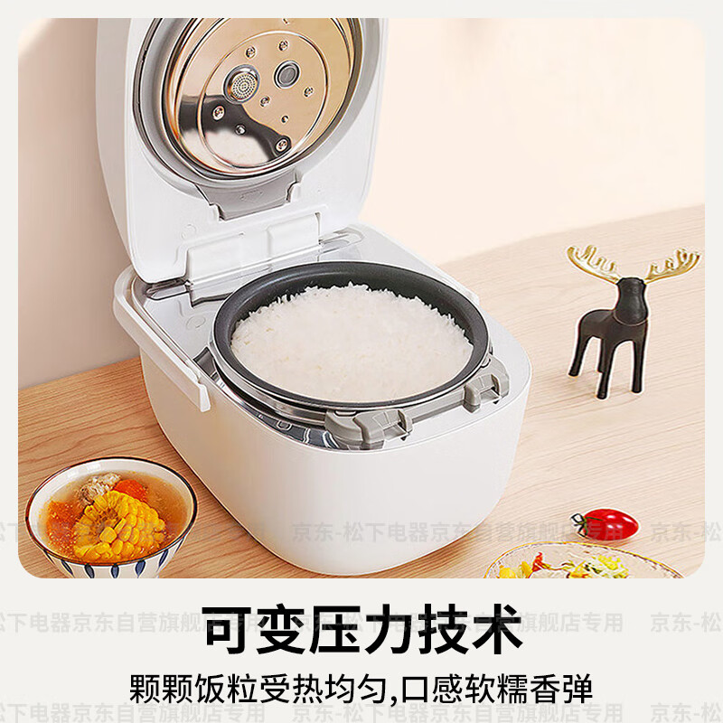 松下(Panasonic)电饭煲家用5-8人IH加热可变电压力饭锅智能预约5.1升大容量 PAC180WSA高清大图