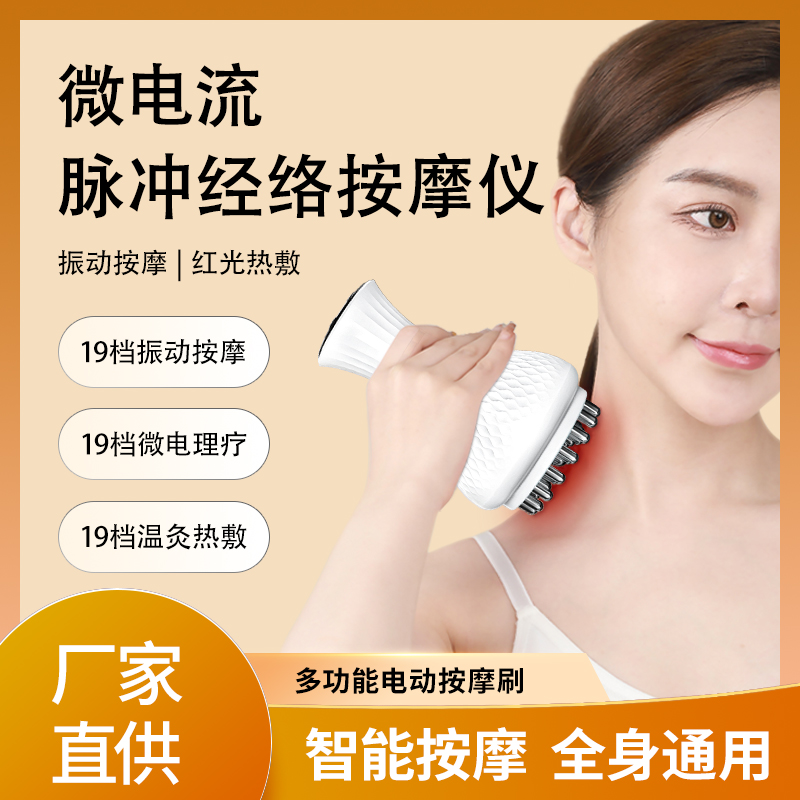 德国康仕坦脉冲按摩器加热防水刷头全身按摩器按摩仪经络刷豪华款