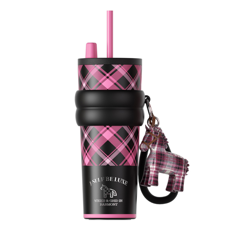 世大家 极光星夜吸管杯(不含帆布袋)710ml陶瓷-暗粉骏芒(粉)高清大图