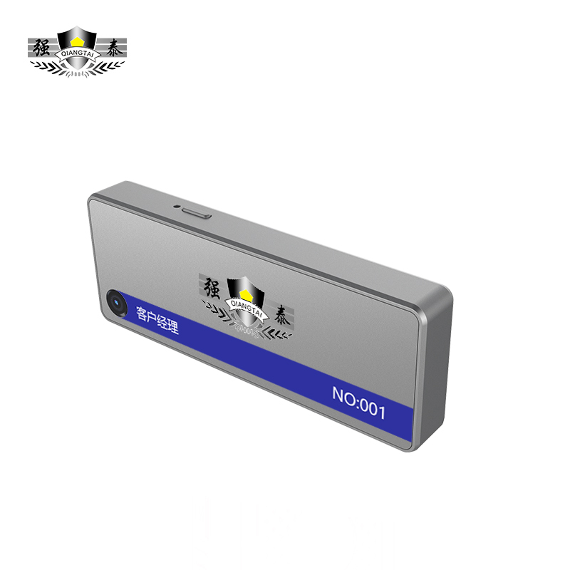 强泰QT-Q2胸牌式记录仪胸前佩戴别针+磁吸64G