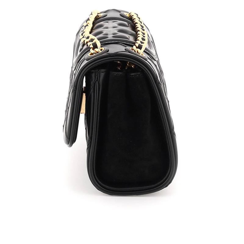 汤丽柏琦toryburchsmallfleming单肩包简约百搭黑色纳帕小羊皮女士斜