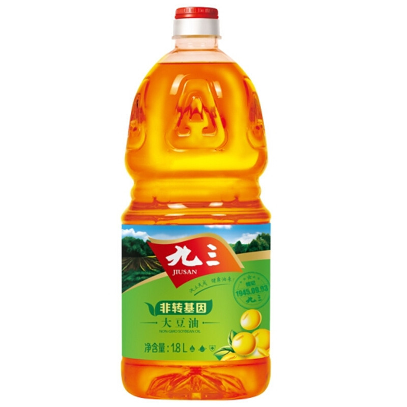 九三 非转基因 大豆油 三级 1.8L 6桶/箱(单位:桶)