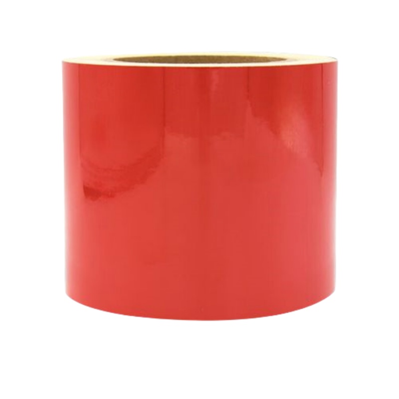 途务 反光警示胶带 红色宽10cm*25m 卷高清大图