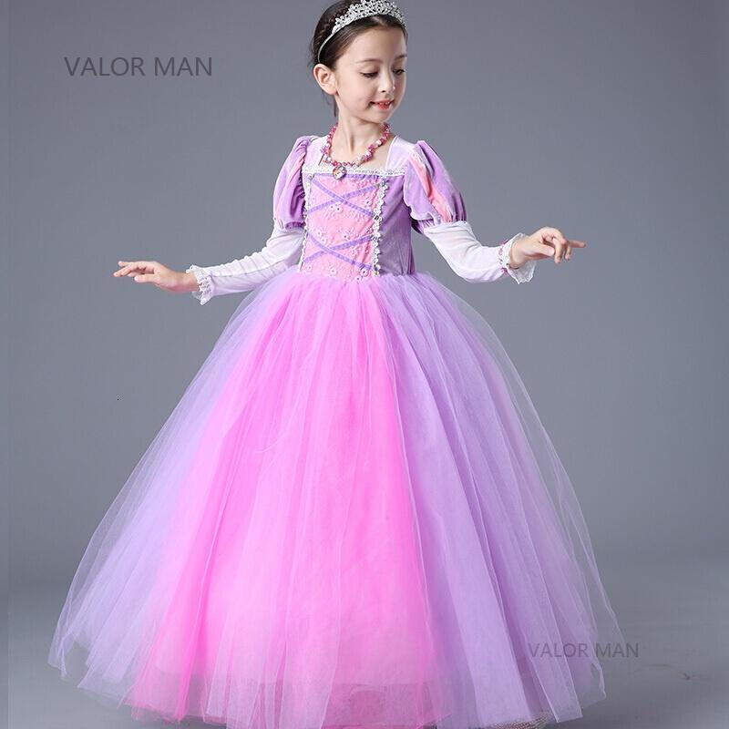 女童长公主裙苏菲亚冰雪奇缘蓬蓬裙乐佩公主裙儿童生日礼服裙子