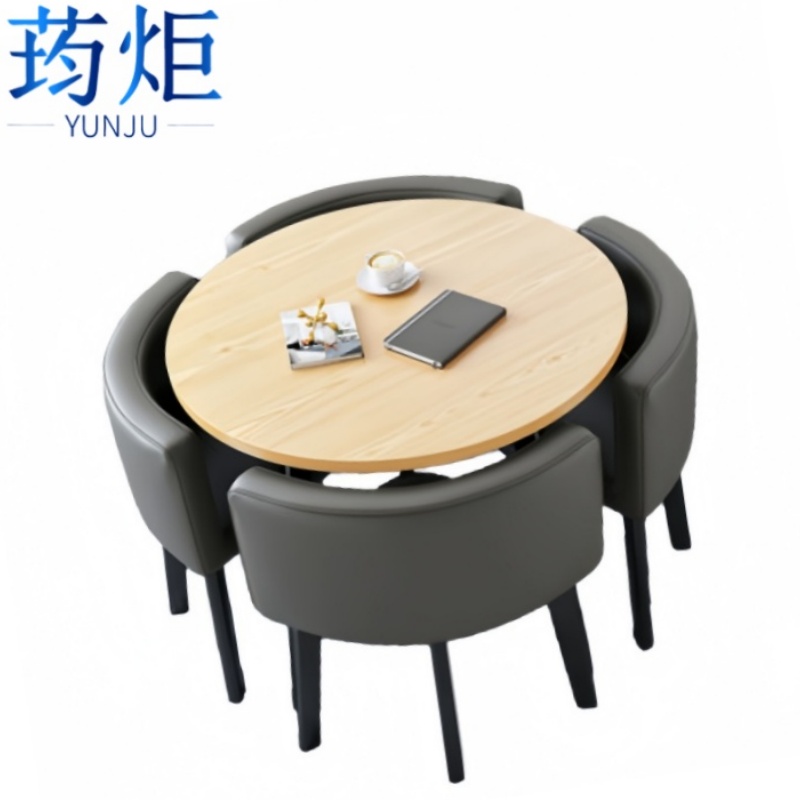 荺炬休闲桌一桌四椅套高清大图
