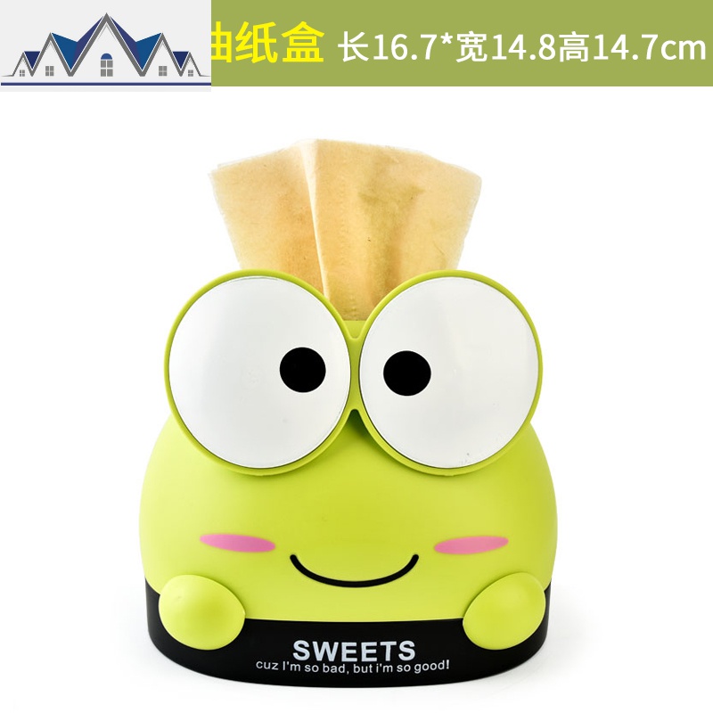 创意简约卷纸筒家用客厅茶几桌面餐巾纸收纳盒宿舍可爱卡通纸巾盒 三维工匠高清大图