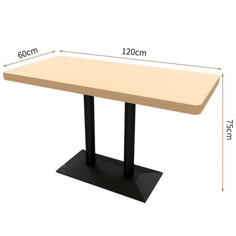 豫龙都休闲长桌木质张高清大图