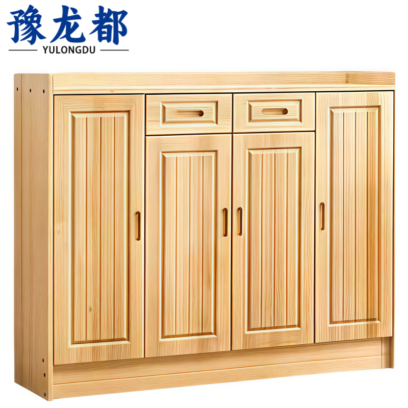 豫龙都 实木鞋柜 四门 个