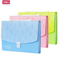 得力(deli)5880风琴包A4办公用品13格文件夹包学生试卷夹文具考卷包收纳整理糖果色多层夹包混色单个装