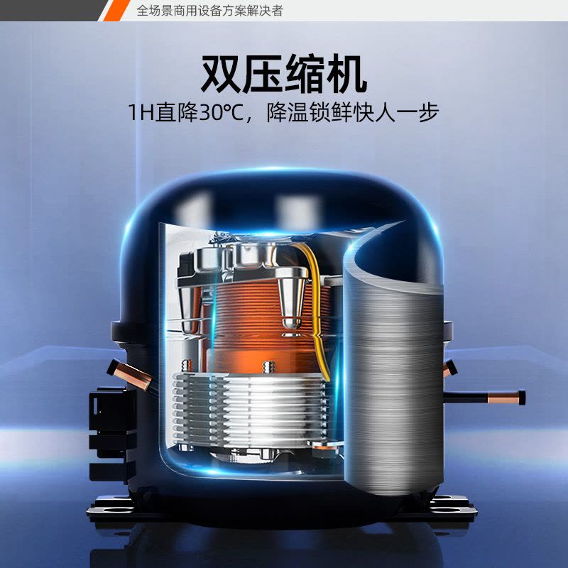 星星(XINGX)868升四门双温商用冰柜立式冷冻冷藏不锈钢厨房冰箱餐饮后厨冷柜(铜管制冷)BCD-960YE图片