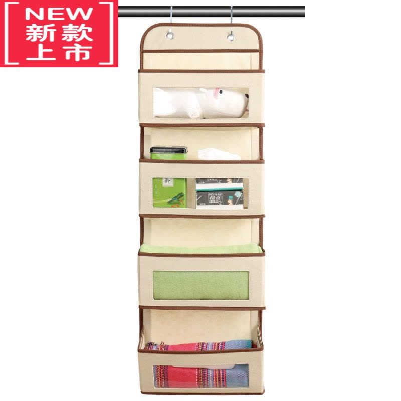可莉允门后收纳袋挂袋墙挂式布袋挂兜整理袋包包收纳架挂墙置物家用器图片