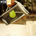 三维工匠创意耐高温冷水壶水杯套装大容量塑料凉水壶家用装水容器透明储水 2.1L白色【壶+3杯】