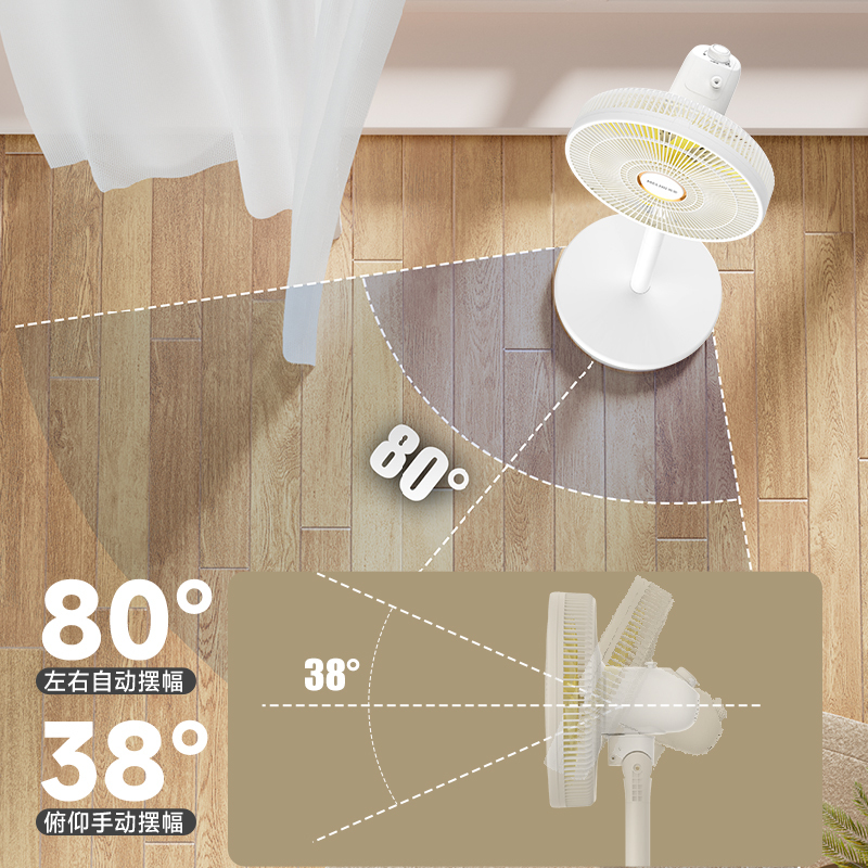 美菱牌直流变频台立平面扇一级能效电风扇家用宿舍落地扇[机械款]高清大图