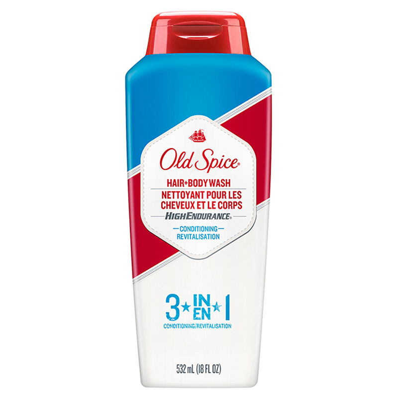 欧仕派(OLD SPICE)三合一洗发润发沐浴露532ml 宝洁出品