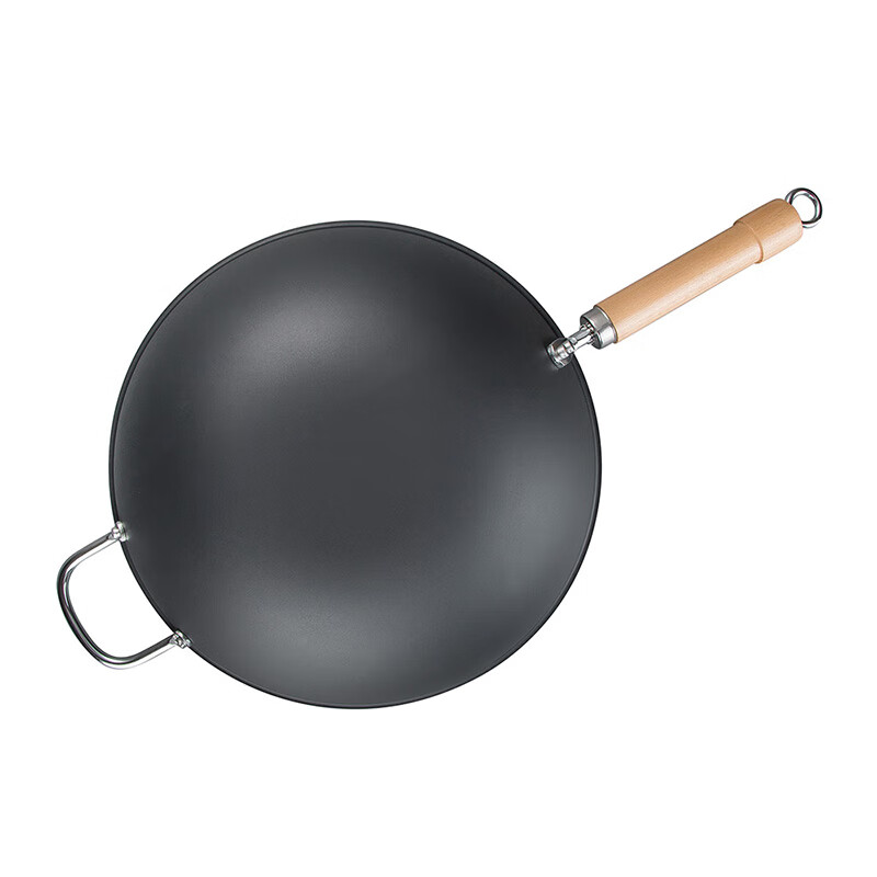 三禾锅具健康纯铁炒锅34cmTC34L2高清大图
