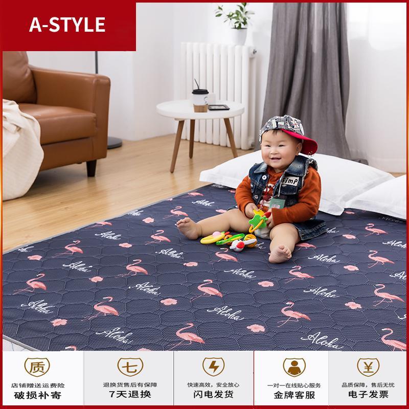 苏宁放心购加厚法莱绒床垫子学生宿舍1.5m1.8米床褥被单人1.2双人海绵榻榻米A-STYLE家具图片