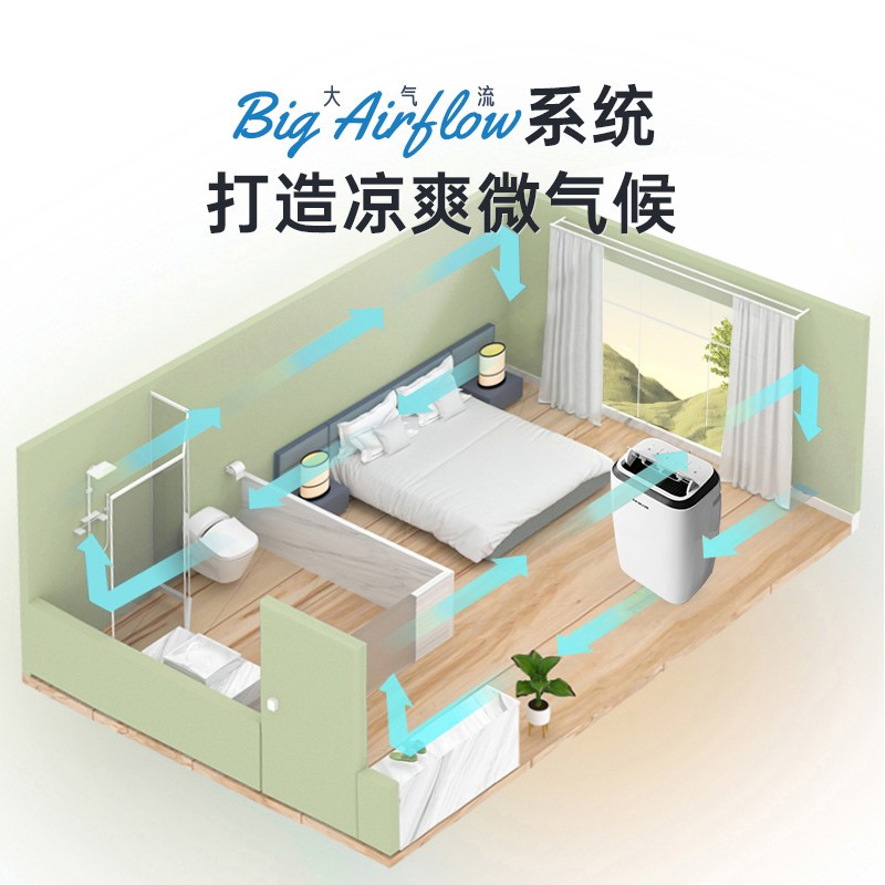 美菱(MELNG)KY-36CIH可以移动空调一体无外机免安装厨房卧室出租屋户外不加水压缩机制冷大1.5匹单冷
