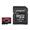 金士顿(Kingston)TF卡64GB U3 V90 读285MB/s写165MB/s存储卡内存卡带卡套和读卡器