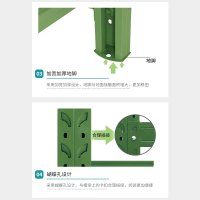 尔迈 仓储货架置物架货物仓库钢制中型展架 2*1*0.6m 300kg/层 军绿