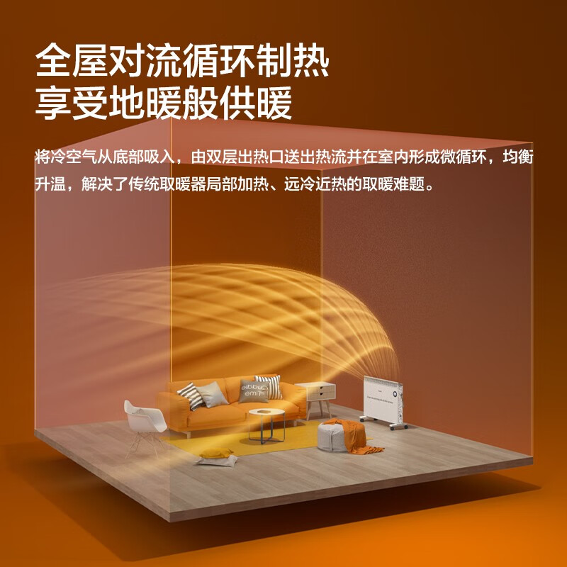 飞利浦AHR3144CS取暖器石墨烯电暖器 2000W高清大图