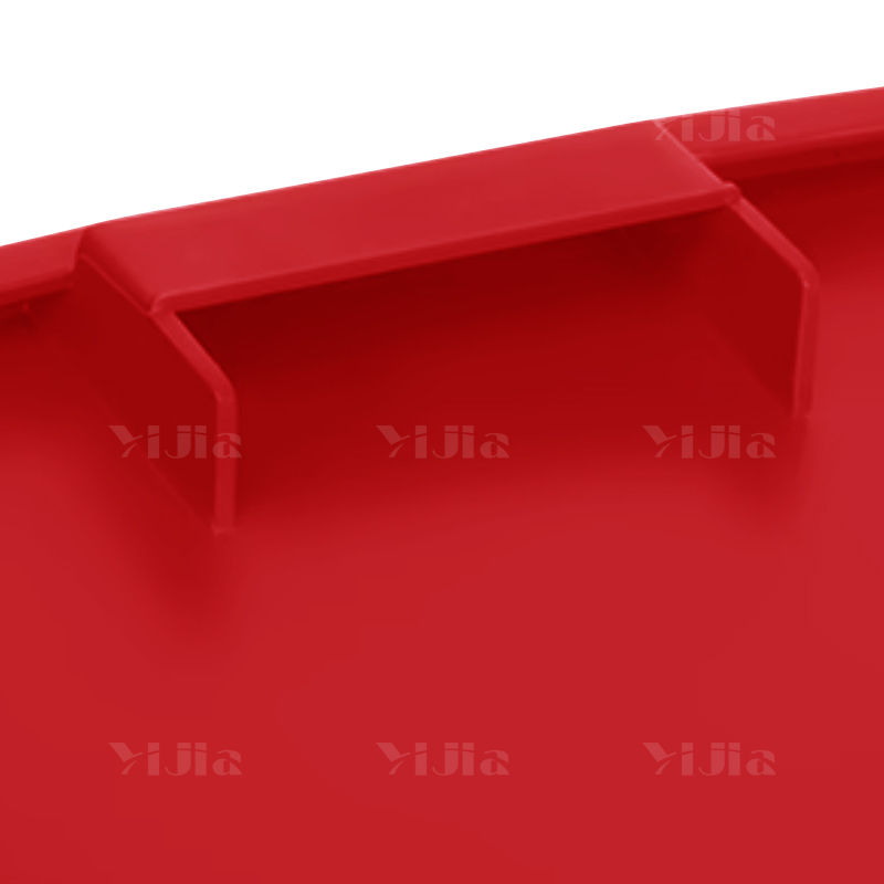 翌嘉YJ4122094 长方形夹缝翻盖分类垃圾桶 100L红色(投放标)高清大图