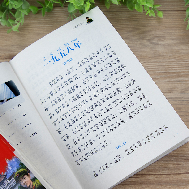 雷锋日记 [正版] 雷锋的故事二年级下册课外阅读书籍阅读 雷锋日记一年级注音版拼音绘本 小学生儿童红色革命故事经典教育书高清大图