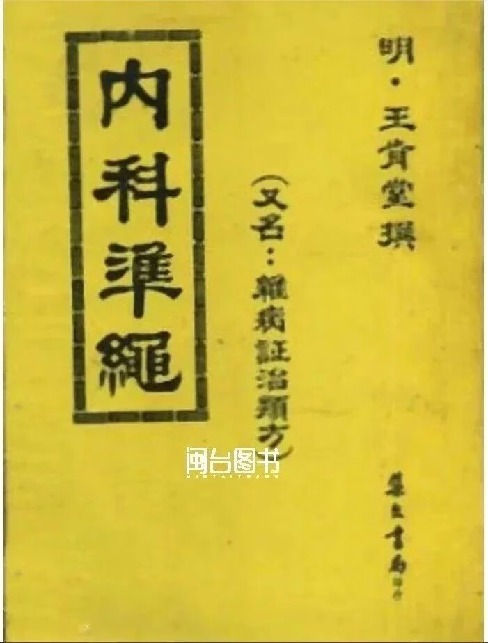 正版 内科准绳杂病证治类方(平) 王肯堂 集文 堂 集文高清大图