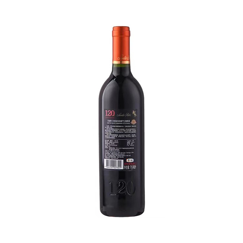 智利原瓶进口 圣丽塔120黑金佳美娜干红葡萄酒 750ml 单支装