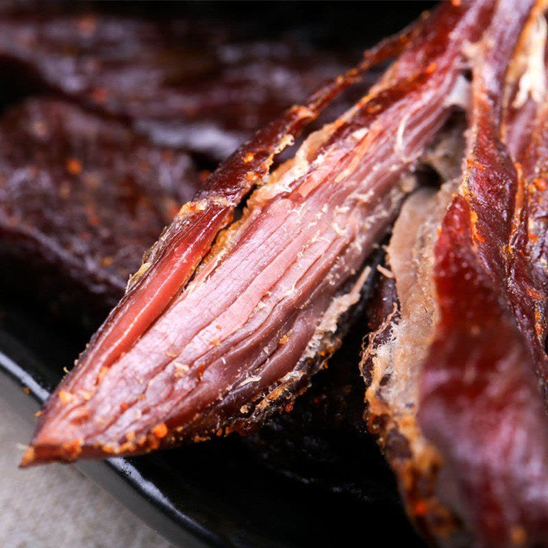 百草味 肉类零食 风干牛肉（原味）116g*3 原味牛肉干 休闲零食小吃特产图片