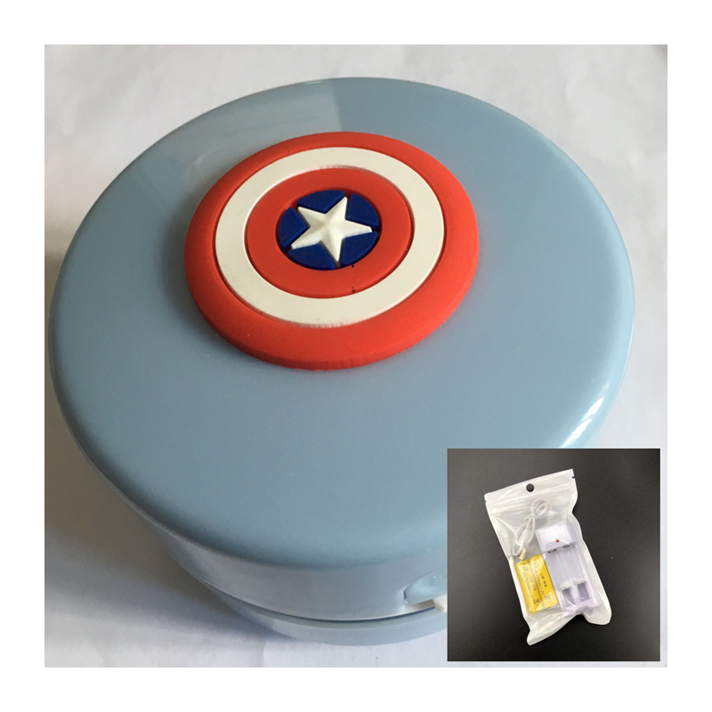 充电桌面吸尘器送充电器及电池迷你车载吸尘器|充电款蓝色(美国队长)