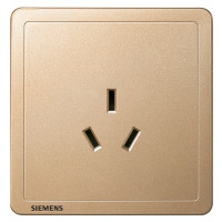 西门子开关插座面板 致典系列日耀金色开关插座 16A三孔空调插座