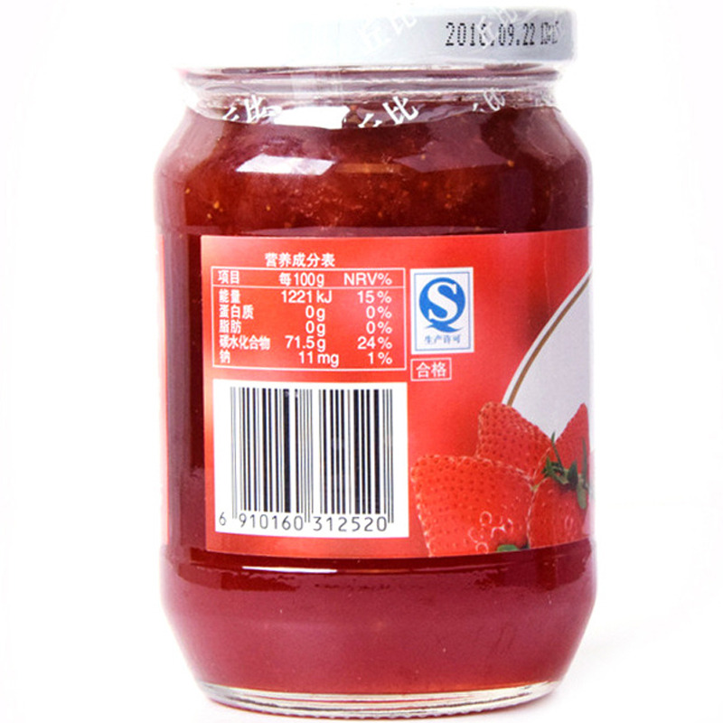 丘比草莓果酱340克