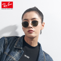 RayBan雷朋太阳镜男女复古圆形经典G15镜片潮流墨镜0RB3447