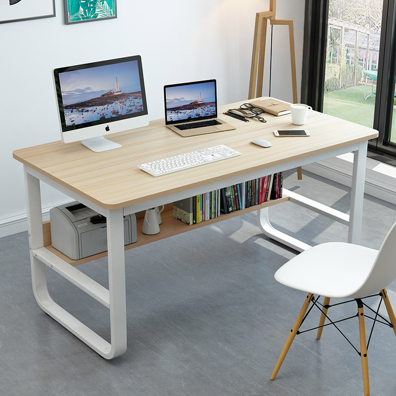 电脑桌简约u型家用书房卧室办公室经济型台式组合办公电脑桌子