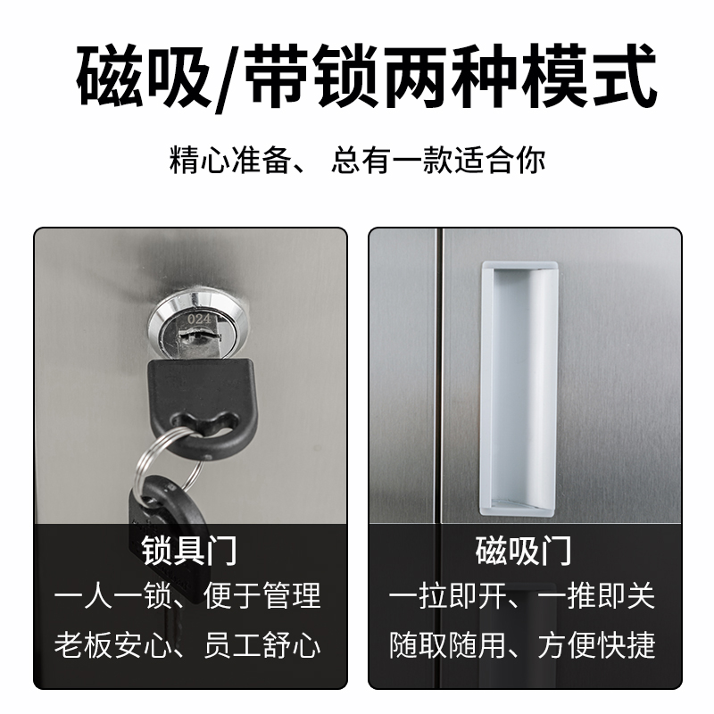 翼澜 不锈钢碗柜18门 台高清大图