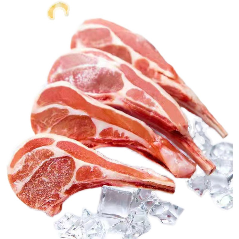 蒙鑫伊族法式分割羊肉羊排内蒙羔羊单骨小切战斧羊排烧烤西餐食材