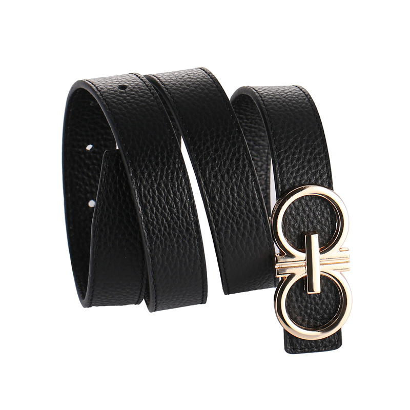 喜来登SHERIDAN 女士板扣内穿头层牛皮皮带高清大图