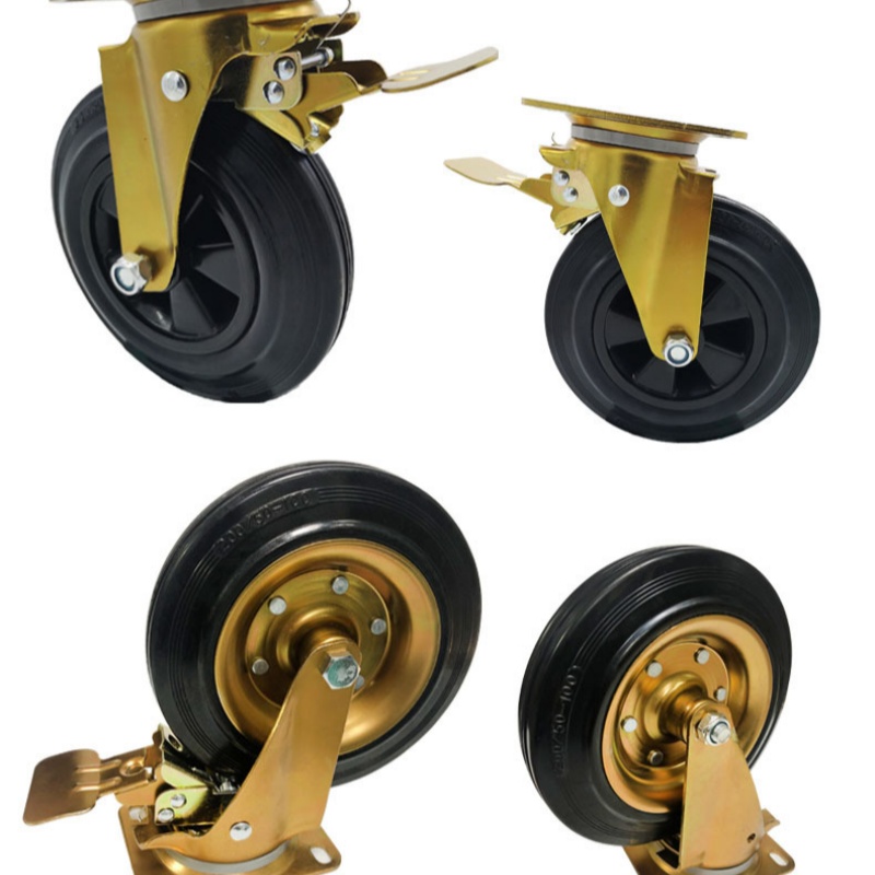 三猫树 轮子/垃圾箱轮子/ 8寸 橡胶 个高清大图