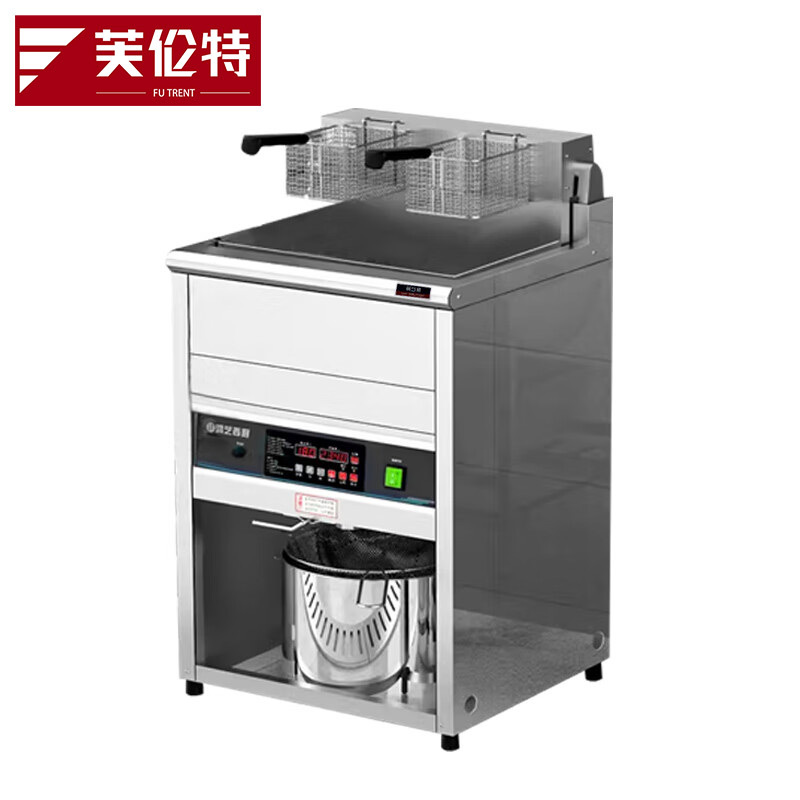 芙伦特炸锅商用 双缸油炸炉机炸鸡油锅立式 电炸锅 FLT-GT-DZL