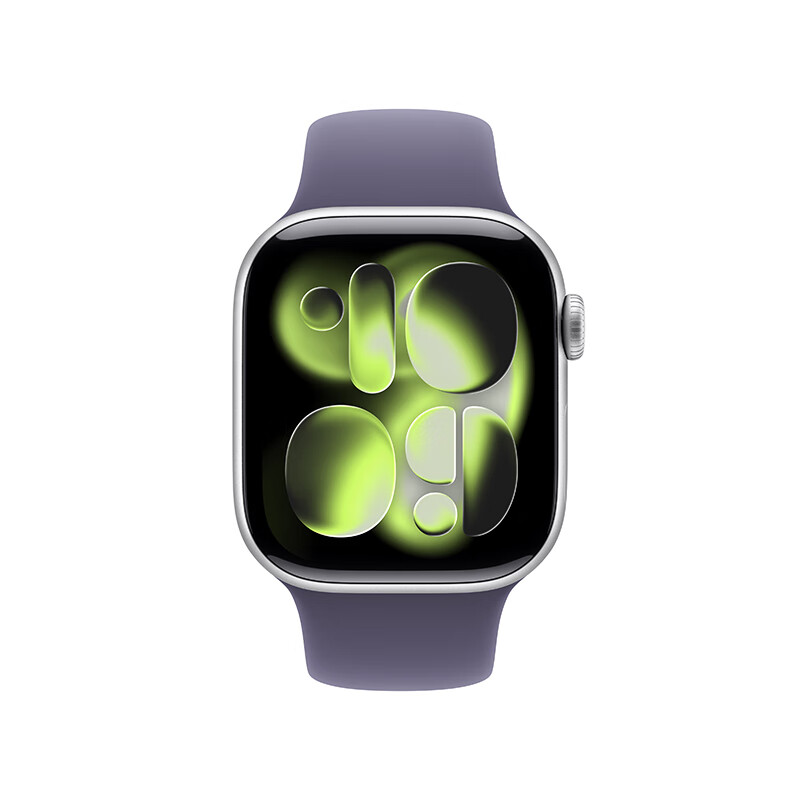 SHENG CHUANGAppleWatchS11智能手表GPS款42毫米银色铝金属雾紫色运动型表带@S/M MEUT4