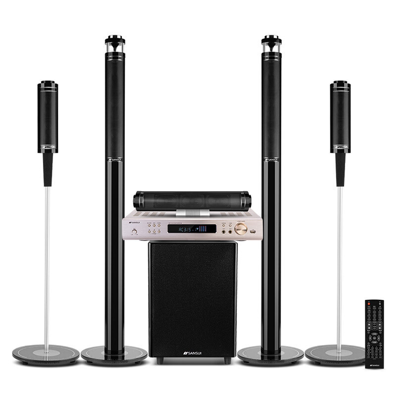 山水(sansui)音响 家庭影院5.1音响套装 家庭KTV蓝牙功放 家用环绕组合壁挂落地电视音箱