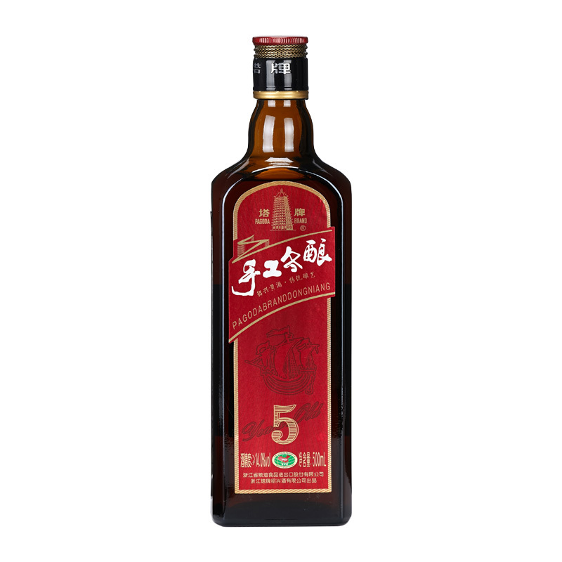 塔牌绍兴黄酒五年手工冬酿500ml*6瓶整箱礼盒装半干型花雕酒加饭
