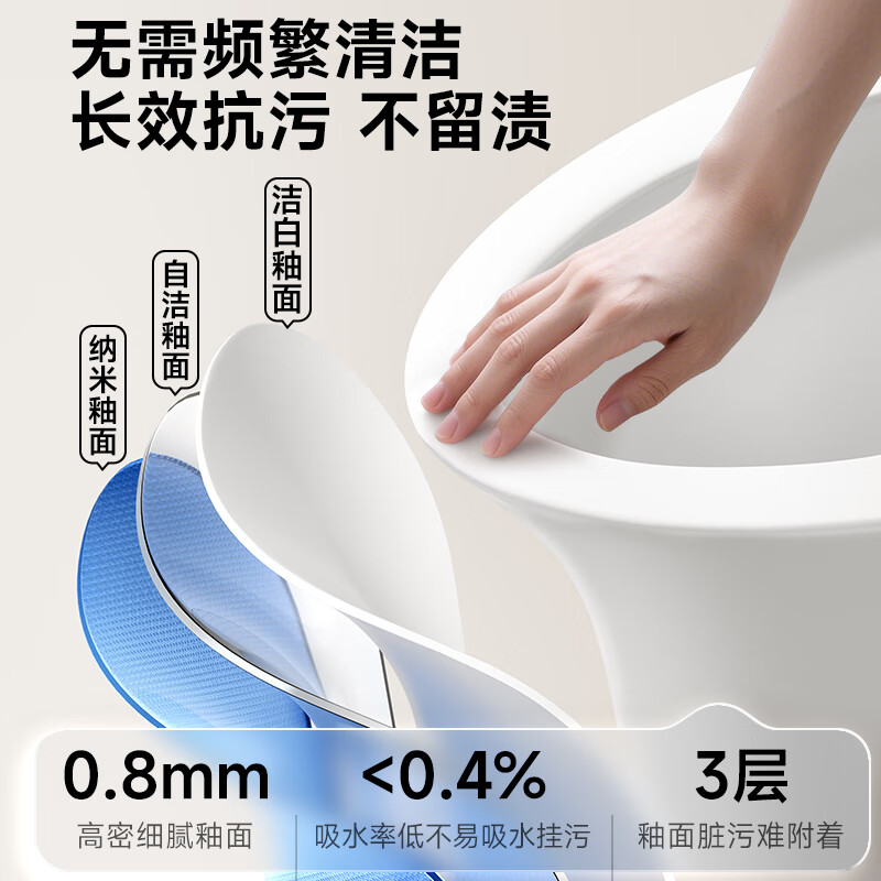 惠达（HUIDA）-L8 超旋大冲力御座MAX马桶大陶瓷体家用卫生间坐便器高清大图