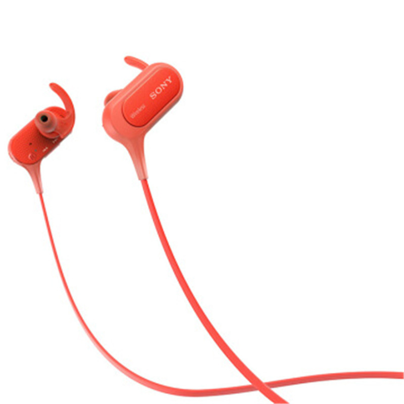Sony/索尼 重低音无线蓝牙入耳后挂式防水线控运动耳机 MDR-XB50BS (红色)